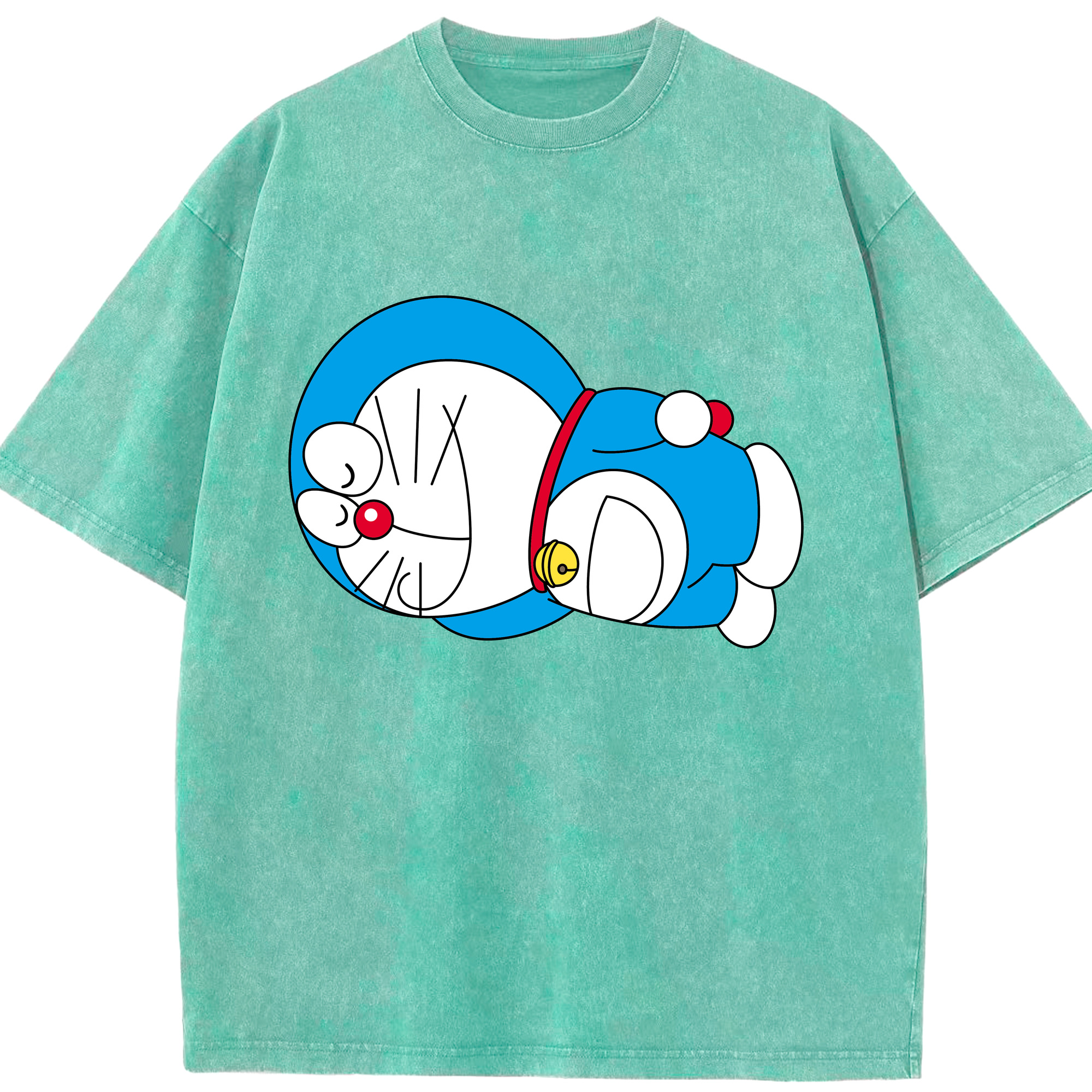 （画像用） ドラえもん Doraemon 綿100% ヴィンテージ風 半袖Tシャツ（フロントプリント）